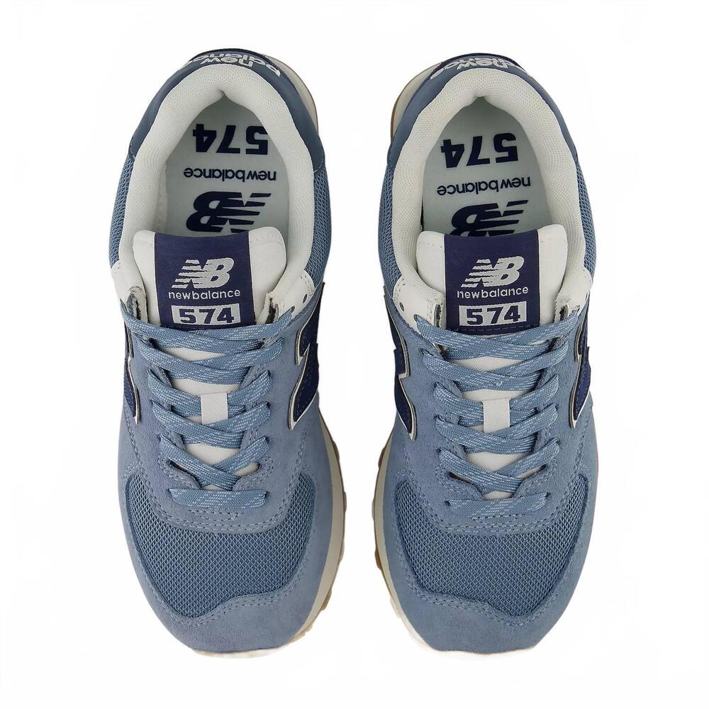 NEW NEW BALANCE women's 574 sneaker in navy arctic grey - Picture 5 of 7